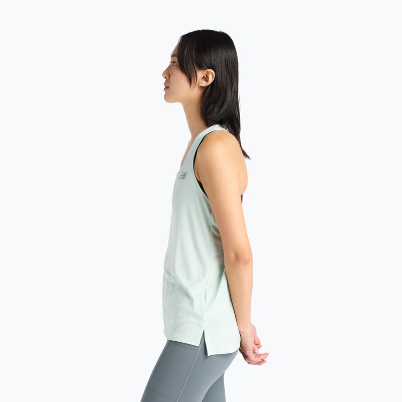 Moteriški bėgimo marškinėliai New Balance Sport Essentials Tank cosmic jade 3