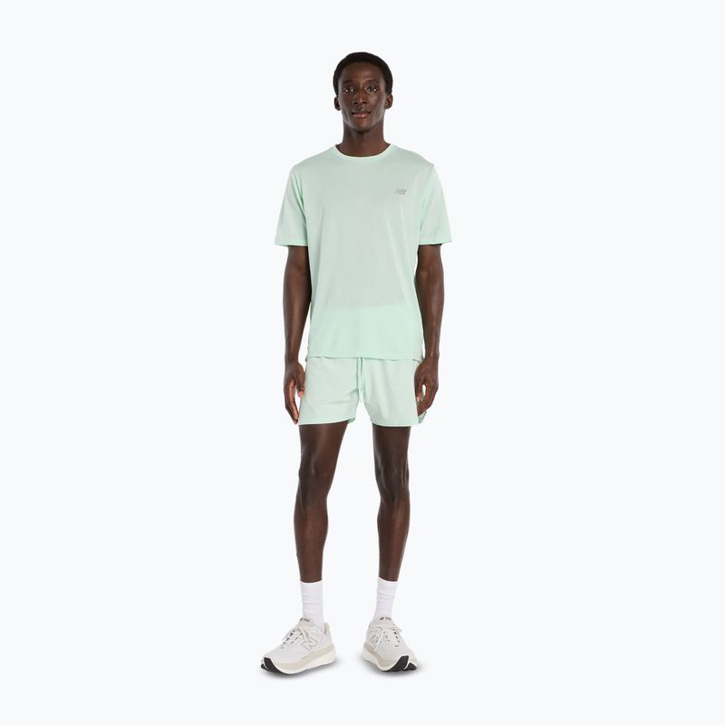 Vyriški marškinėliai New Balance Athletics Run cosmic jade heather 2