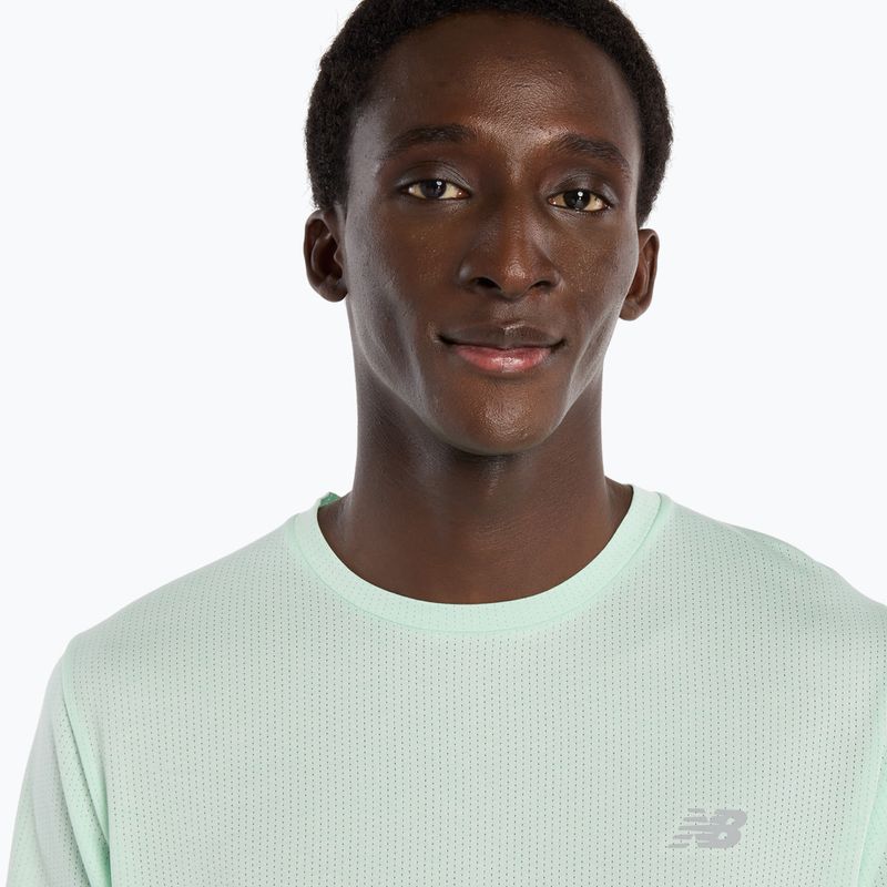 Vyriški marškinėliai New Balance Athletics Run cosmic jade heather 5