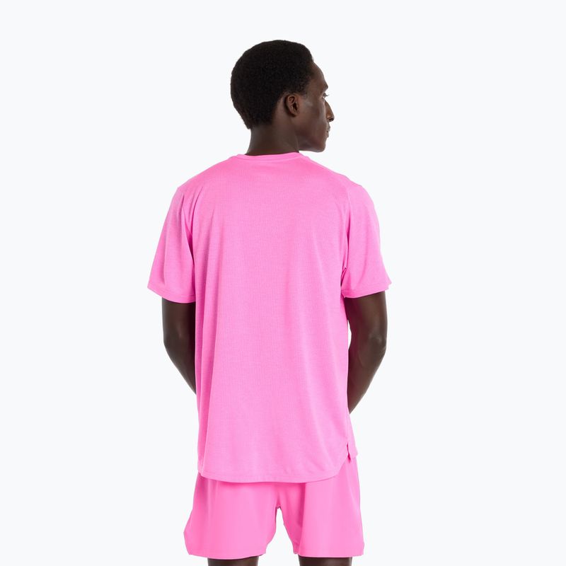 Vyriški marškinėliai New Balance Athletics Run pink heat heather 3
