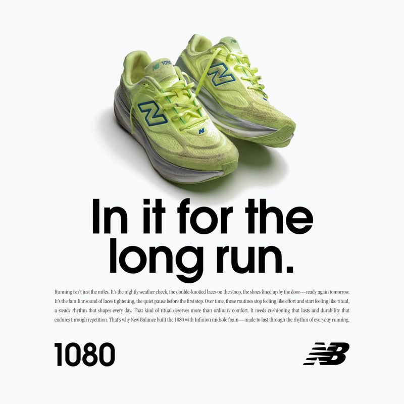 Vyriški bėgimo batai New Balance 1080'S V15 afterglow/blue bird/silver metallic 8