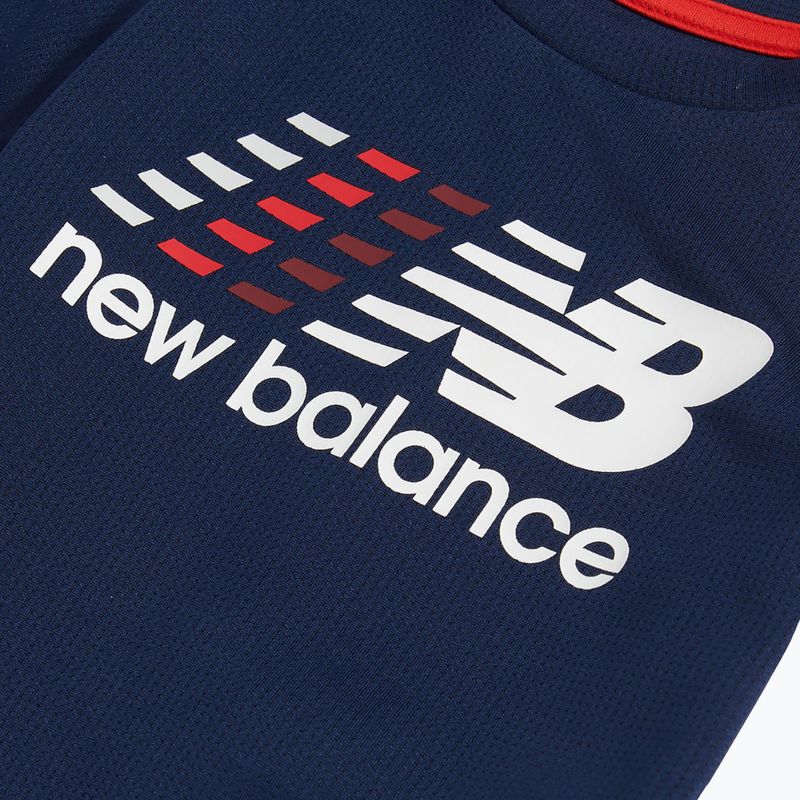 Vaikiškas komplektas New Balance Contrast Athletic Tee & Nylon Short nb navy 5