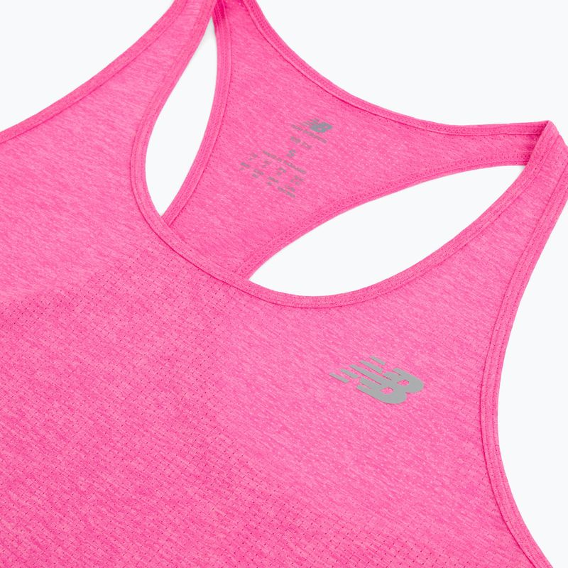 Moteriški marškinėliai New Balance Athletics Tank pink heat heather 3