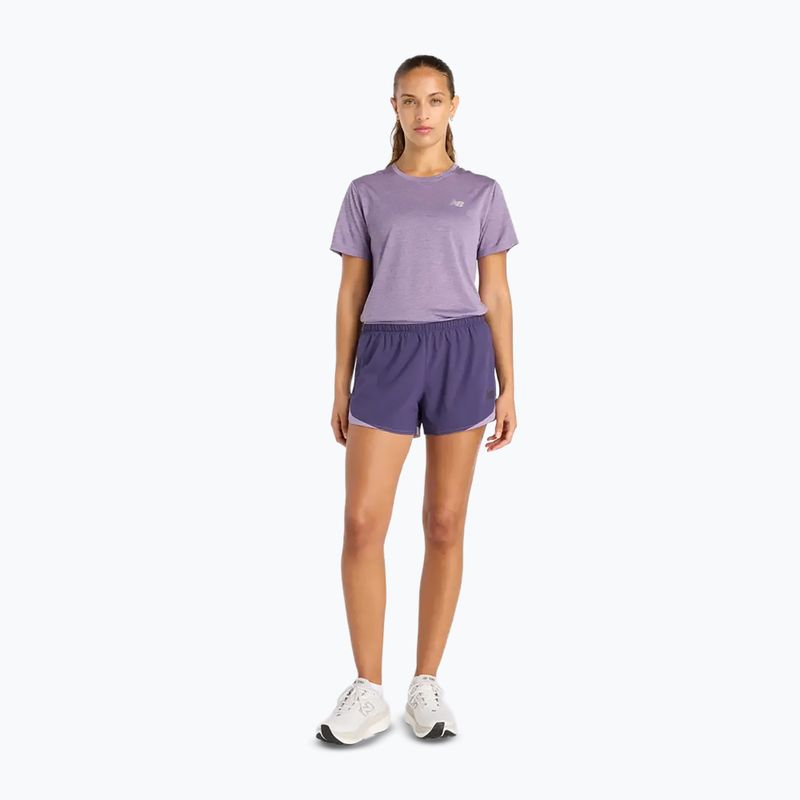 Moteriški marškinėliai New Balance Athletics candied violet heather 2