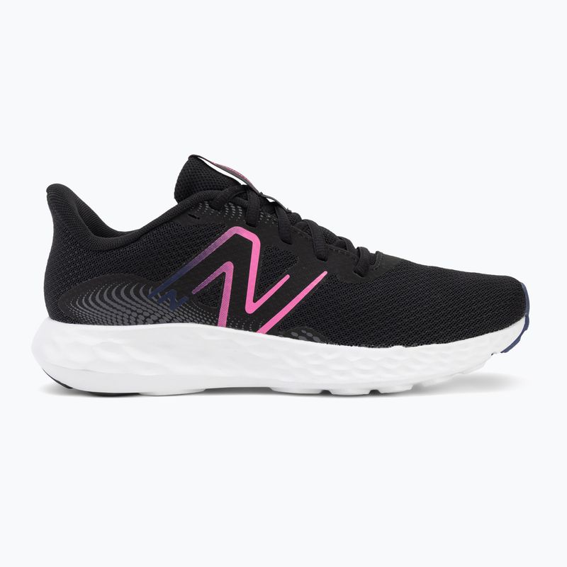 Moteriški bėgimo batai New Balance Fresh Foam 411's V3 black/real pink/blue oyster 2