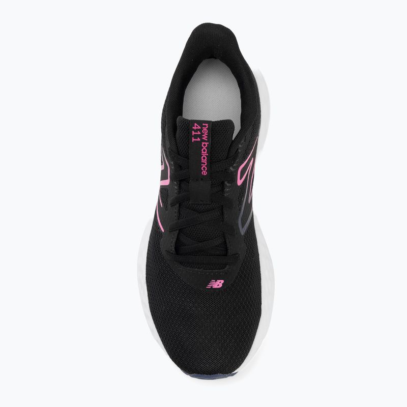 Moteriški bėgimo batai New Balance Fresh Foam 411's V3 black/real pink/blue oyster 5