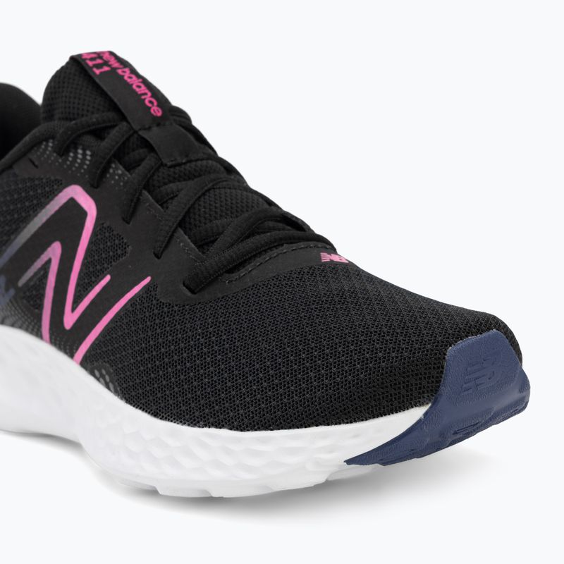 Moteriški bėgimo batai New Balance Fresh Foam 411's V3 black/real pink/blue oyster 7