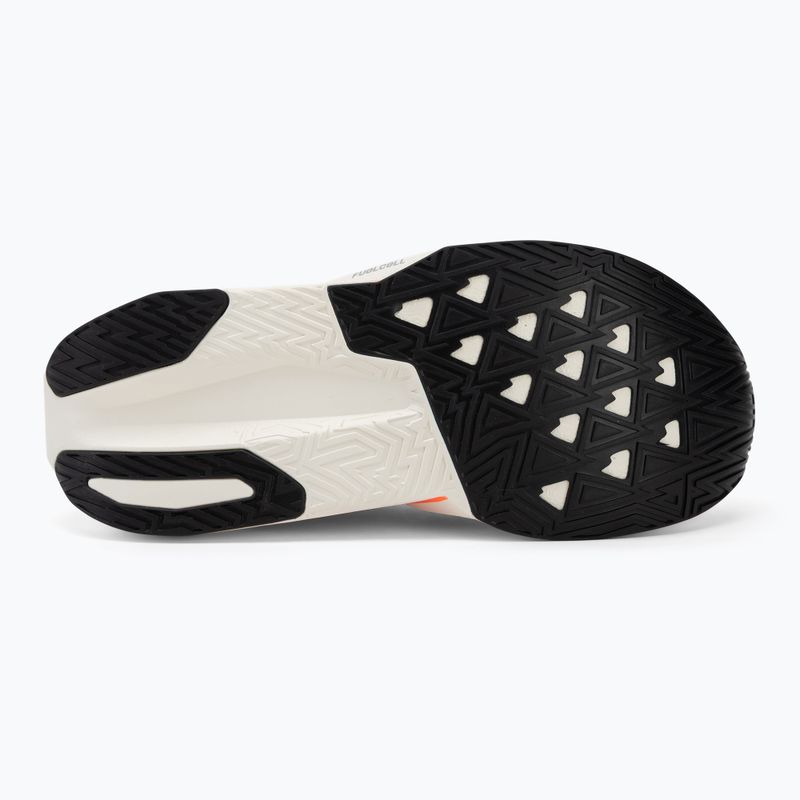 Moteriški bėgimo batai New Balance FuelCell Rebel V5 tangerine heat/silver metallic 4