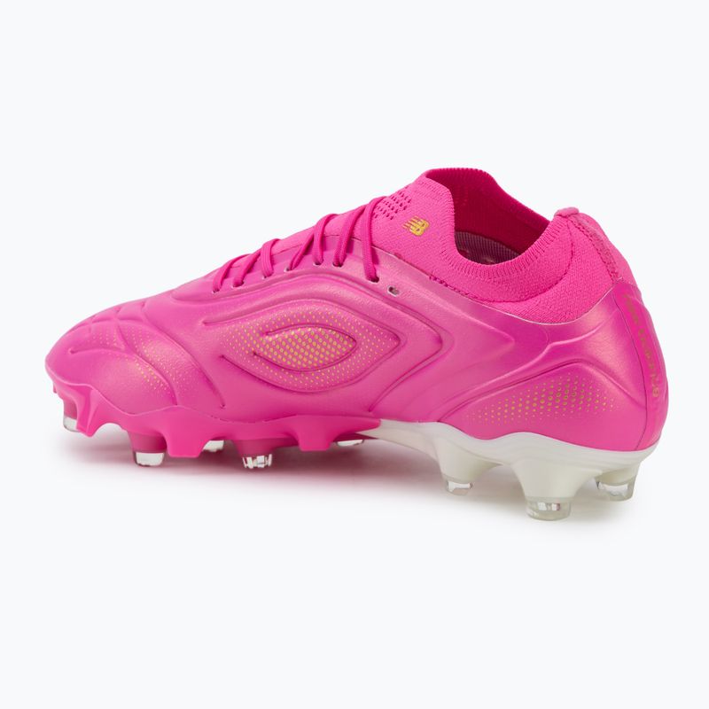 Futbolo batai New Balance Tekela Pro Low V5 FG pink heat/metallic gold/pink satin 3