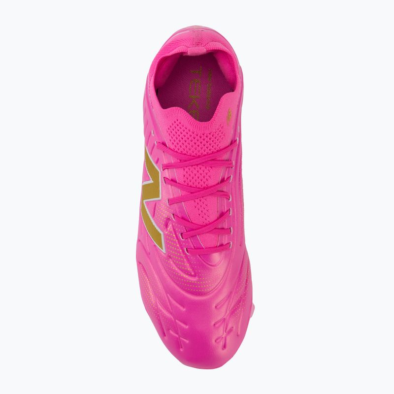 Futbolo batai New Balance Tekela Pro Low V5 FG pink heat/metallic gold/pink satin 5
