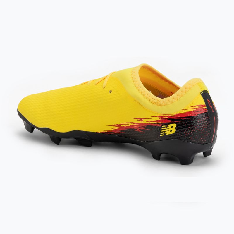 Vaikiški futbolo batai New Balance Furon Team V8 FG punch yellow/black 100/fire cracker 3