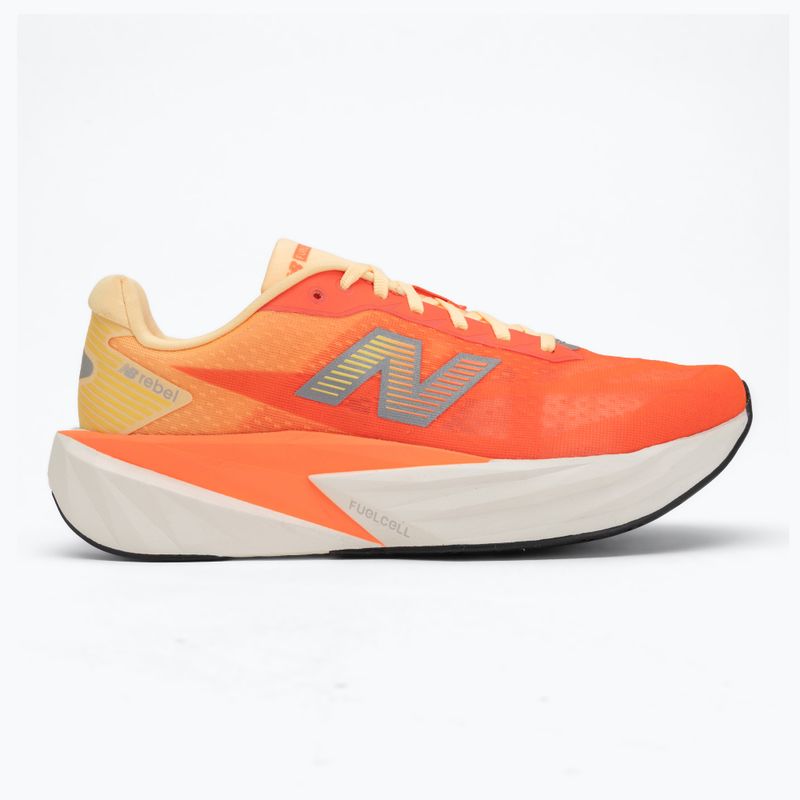 Vyriški bėgimo batai  New Balance FuelCell Rebel V5 tangerine heat/silver metallic 2