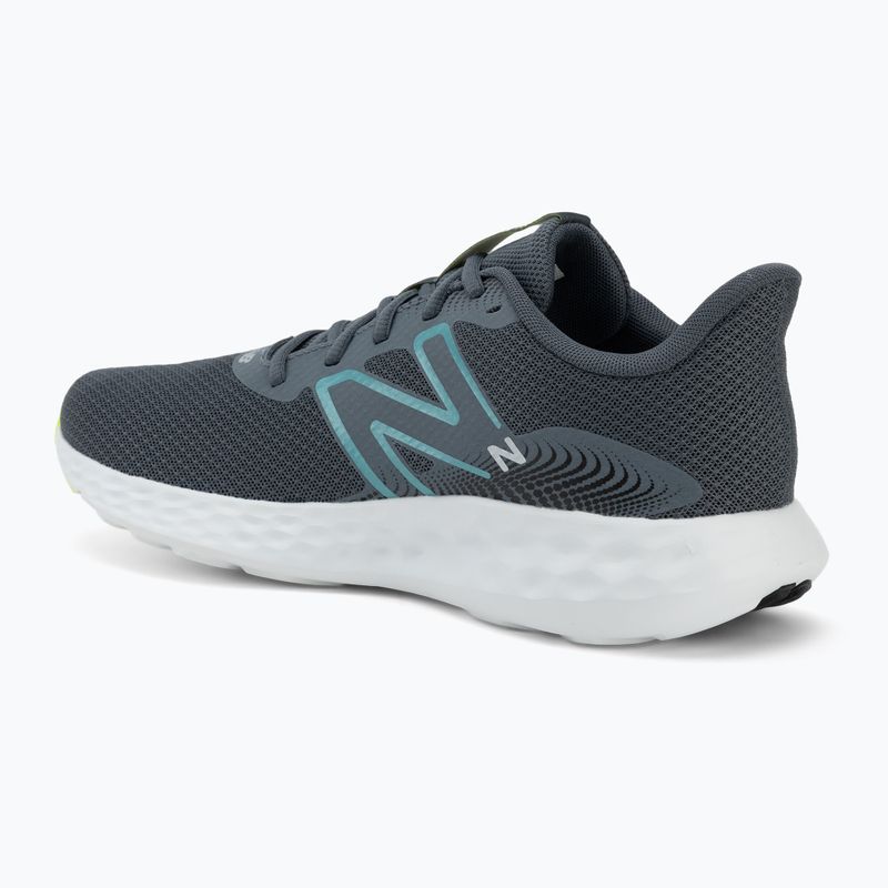 Vyriški bėgimo batai New Balance Fresh Foam 411's V3 graphite/alkaline green/faded teal 3
