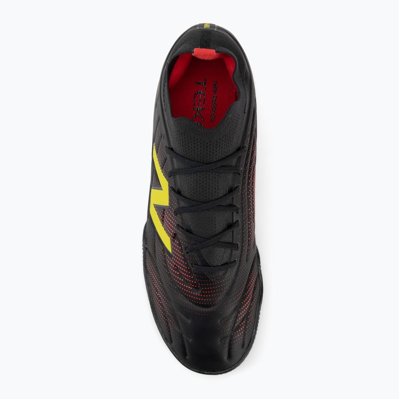 Futbolo batai New Balance Tekela Team Low V5 IN black 100/punch yellow/fire cracker 5