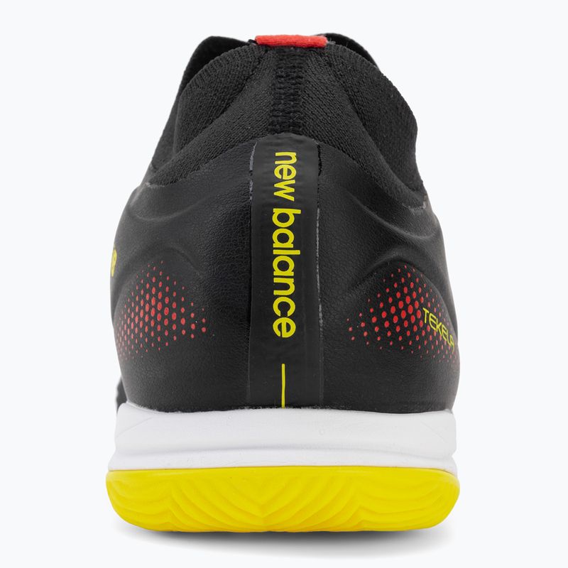Futbolo batai New Balance Tekela Team Low V5 IN black 100/punch yellow/fire cracker 6