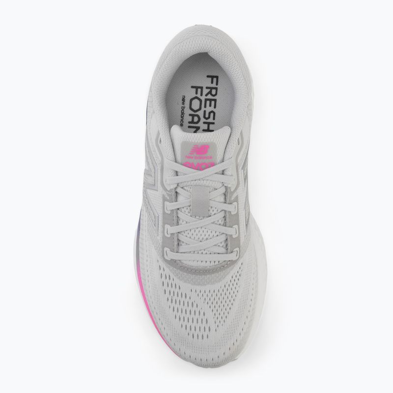Moteriški bėgimo batai New Balance Fresh Foam Evoz V4 grey matter/pink heat/blue oyster 5