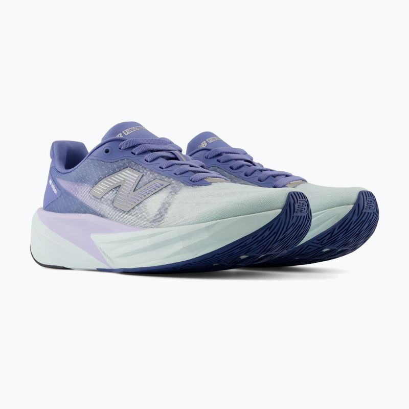 Moteriški bėgimo batai New Balance FuelCell Rebel V5 fairweather blue/glint blue 4