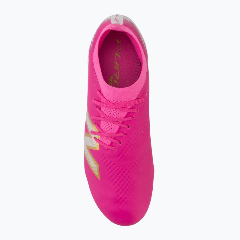 Futbolo batai New Balance Furon Pro V8 FG pink heat/sea salt/gold metallic 5