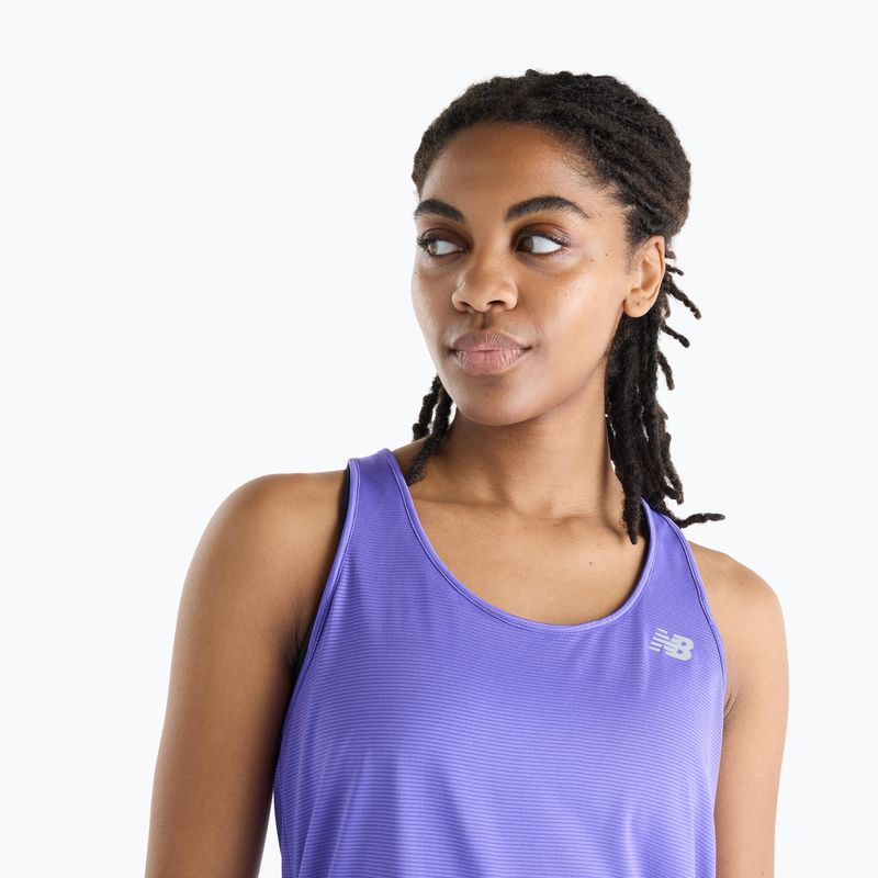 Moteriški bėgimo marškinėliai New Balance Sport Essentials Tank electric purple 3