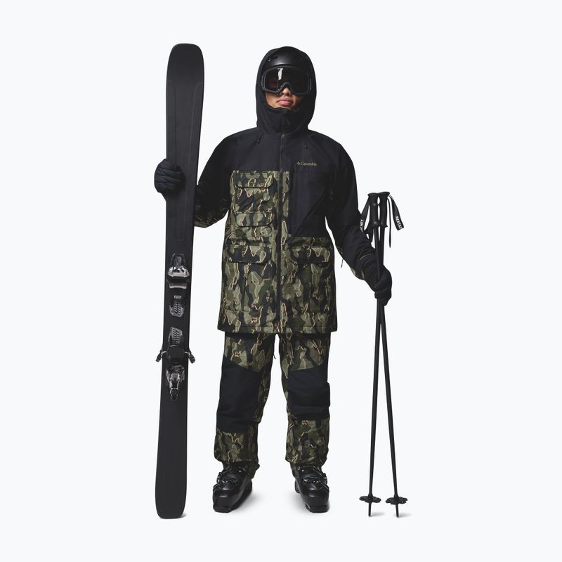 Vyriška snieglenčių striukė Columbia Coreshot Print Greenscape Treebark Print/Black 2