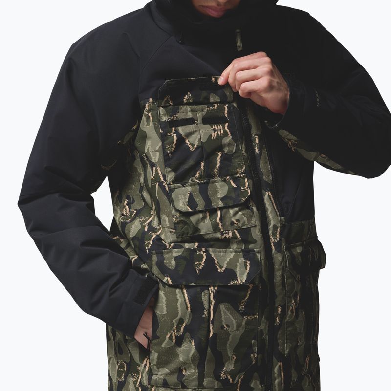 Vyriška snieglenčių striukė Columbia Coreshot Print Greenscape Treebark Print/Black 6