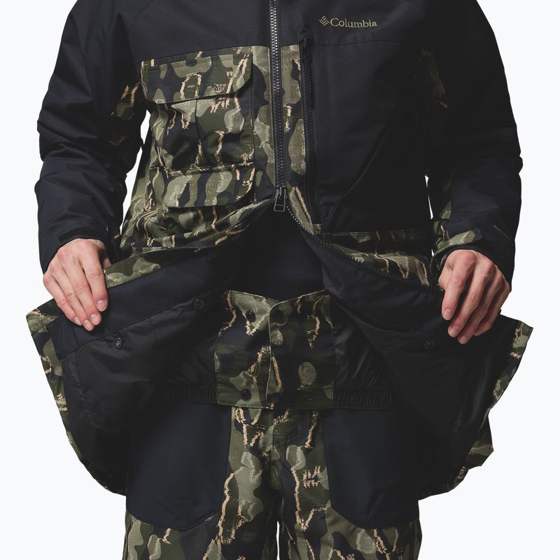 Vyriška snieglenčių striukė Columbia Coreshot Print Greenscape Treebark Print/Black 7