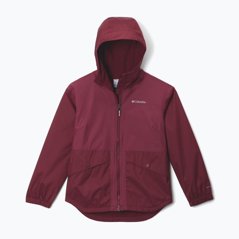 Vaikiška lietaus striukė Columbia Rainy Trails II Fleece rich wine