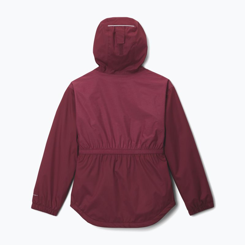 Vaikiška lietaus striukė Columbia Rainy Trails II Fleece rich wine 2