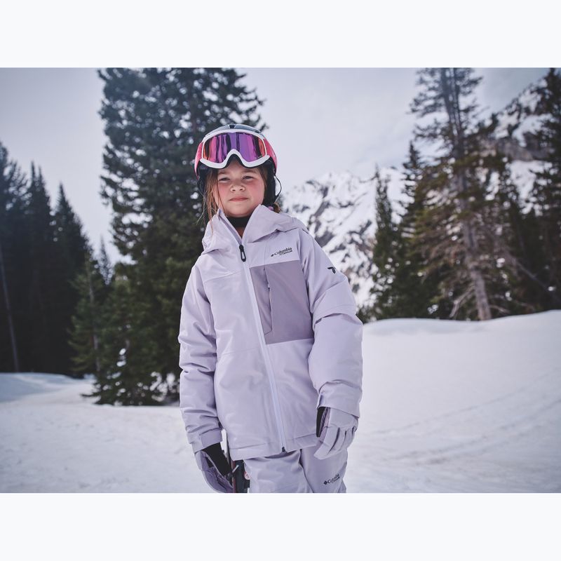 Vaikiška slidinėjimo striukė Columbia Holcomb Grove lavender pearl/shale purple 12