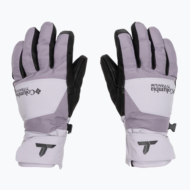 Moteriškos žygio pirštinės Columbia PowBound lavender pearl/shale purple/black 2