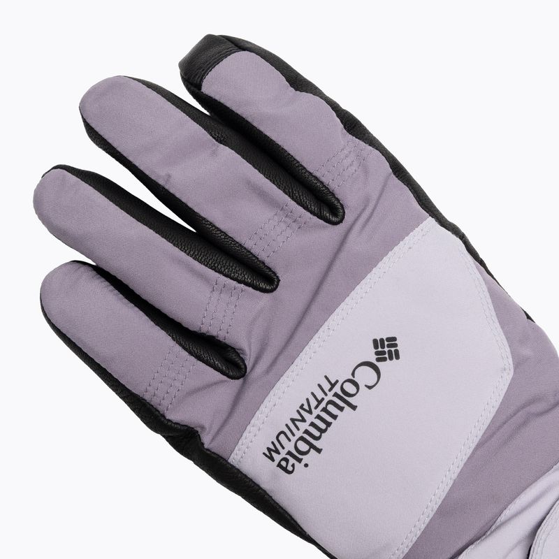 Moteriškos žygio pirštinės Columbia PowBound lavender pearl/shale purple/black 4