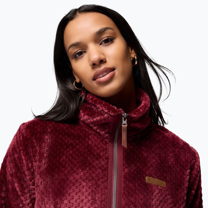 Moteriškas džemperis Columbia Fire Side II Sherpa Full Zip rich wine 6