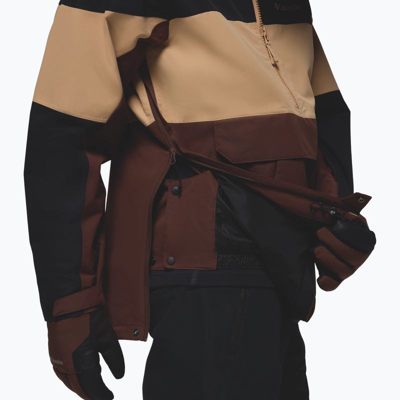 Vyriška snieglenčių striukė Columbia Coreshot Shell Anorak tobacco/canoe/black 12