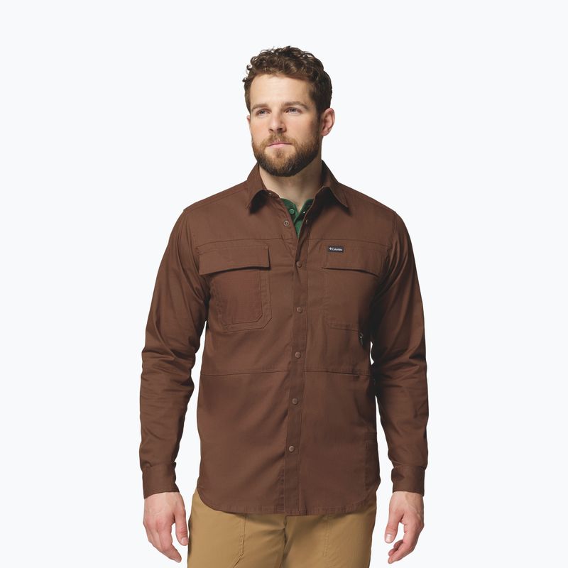 Vyriški marškiniai Columbia Landroamer Twill tobacco