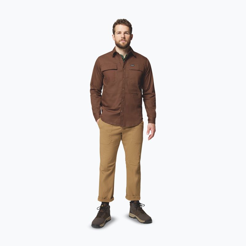 Vyriški marškiniai Columbia Landroamer Twill tobacco 2