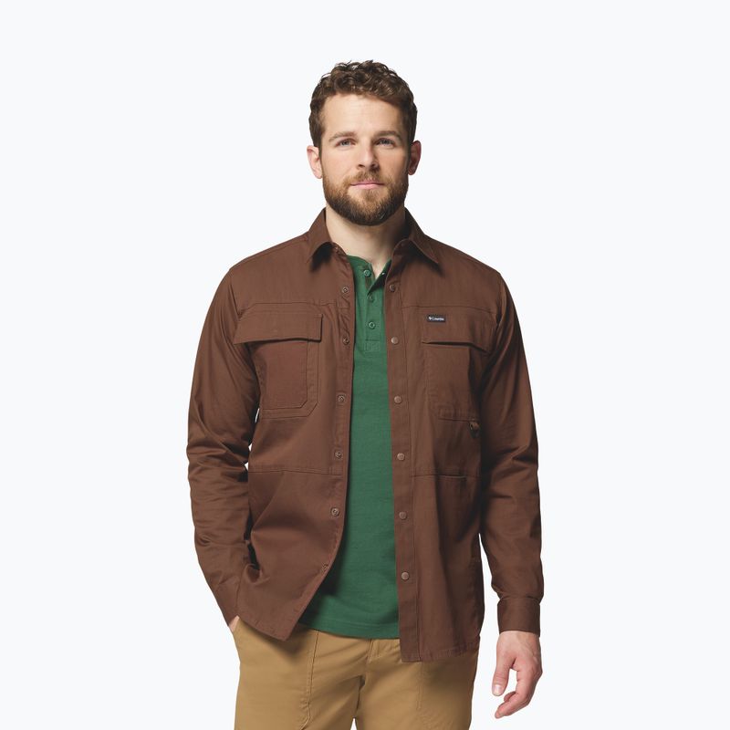 Vyriški marškiniai Columbia Landroamer Twill tobacco 5