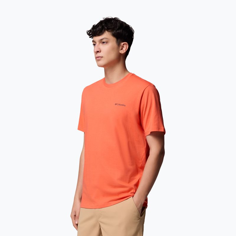 Vyriški trekingo marškinėliai Columbia North Cascades Zing/Csc kvadratinis logotipas 4