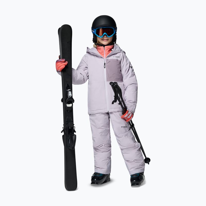 Vaikiškos slidinėjimo kelnės Columbia Holcomb Grove Bib lavender pearl 2