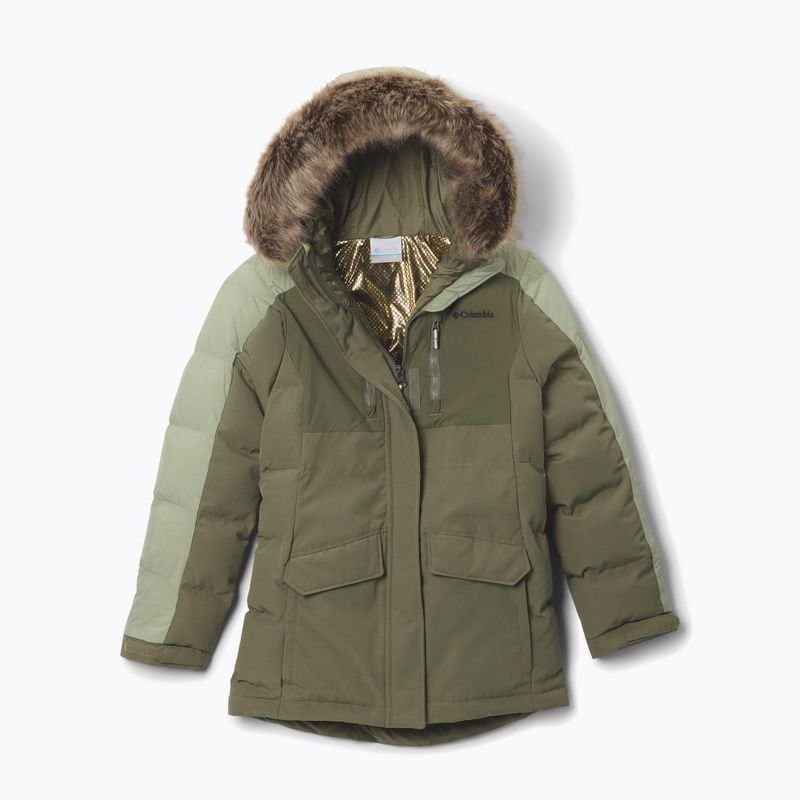 Vaikiška pašiltinta striukė Columbia Girl's Marquam Peak Fusion II stone green/safari