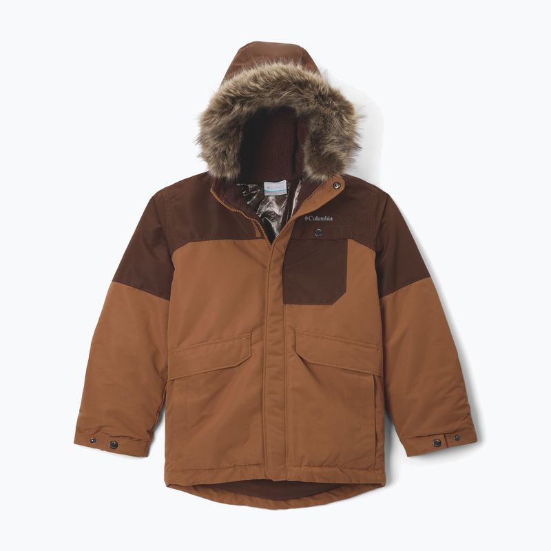 Vaikiška pašiltinta striukė Columbia Nordic Strider II camel brown/tobacco 8