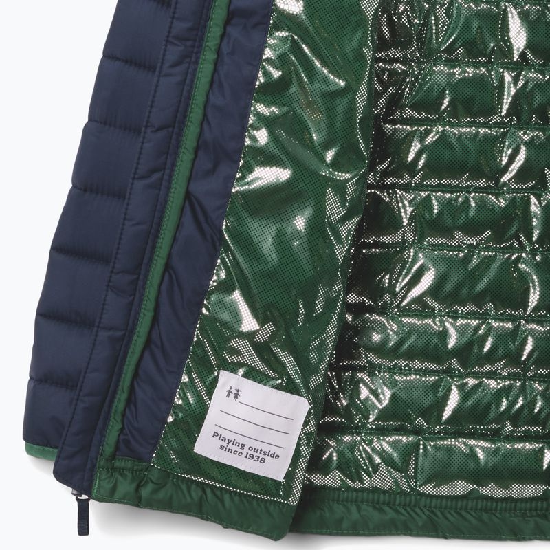 Vaikiška striukė Columbia Powder Lite II Hooded Rain Forest/Collegiate Navy 10