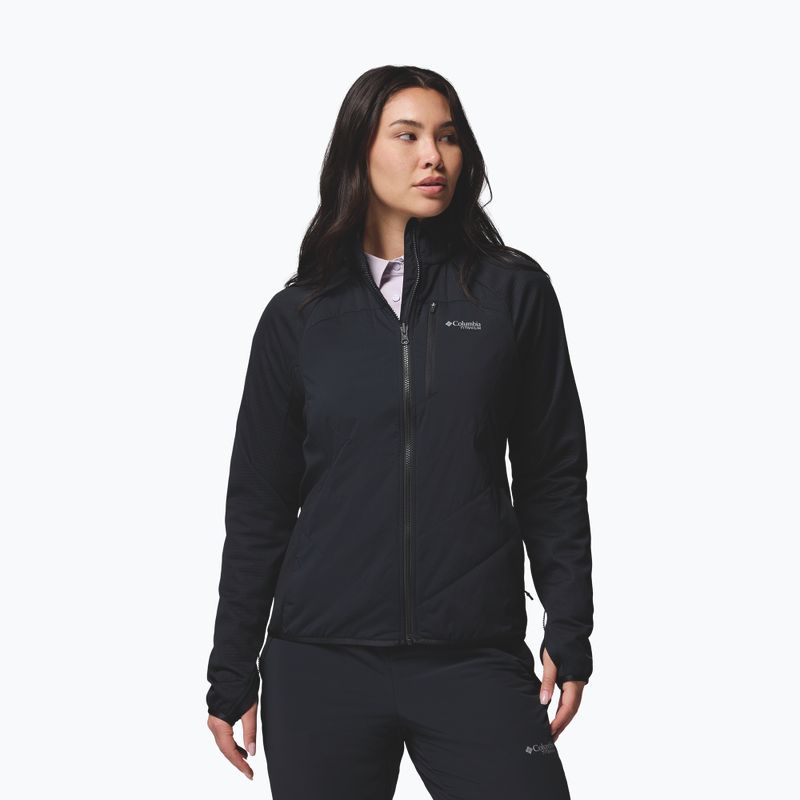 Moteriška hibridinė striukė Columbia Arctic Crest Hybrid Full Zip juoda