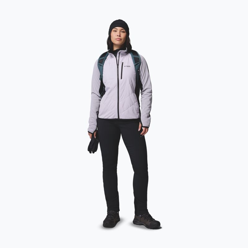Moteriška hibridinė striukė Columbia Arctic Crest Hybrid Full Zip lavender pearl/black 2