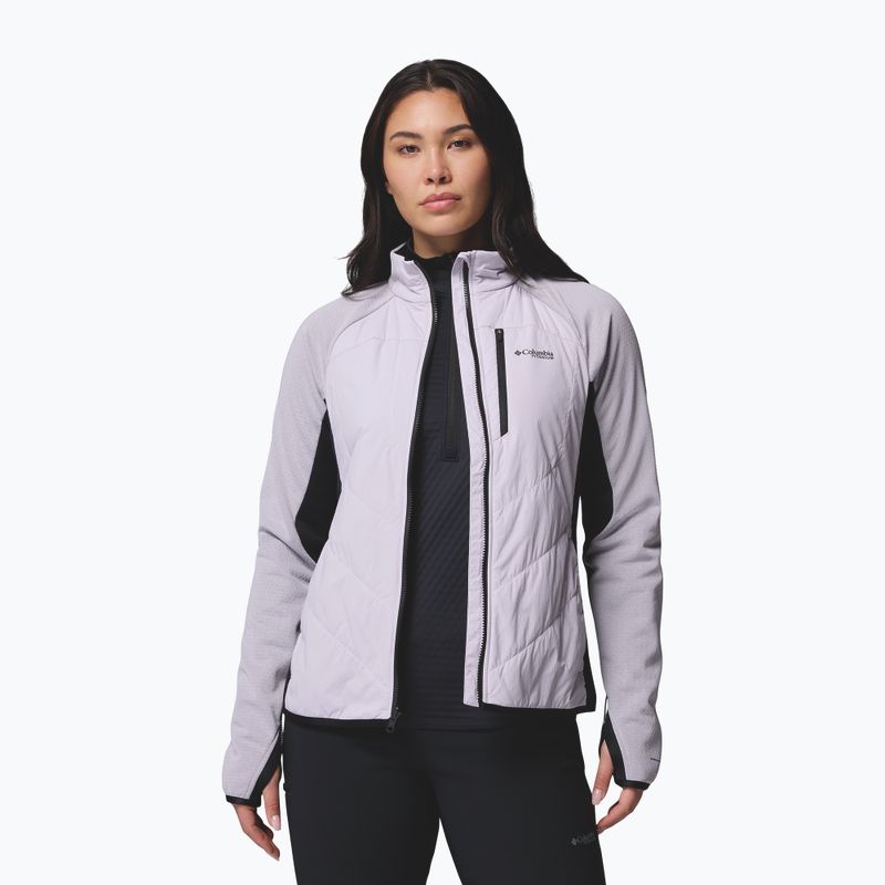 Moteriška hibridinė striukė Columbia Arctic Crest Hybrid Full Zip lavender pearl/black 5