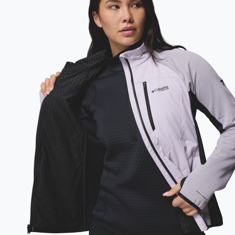 Moteriška hibridinė striukė Columbia Arctic Crest Hybrid Full Zip lavender pearl/black 6