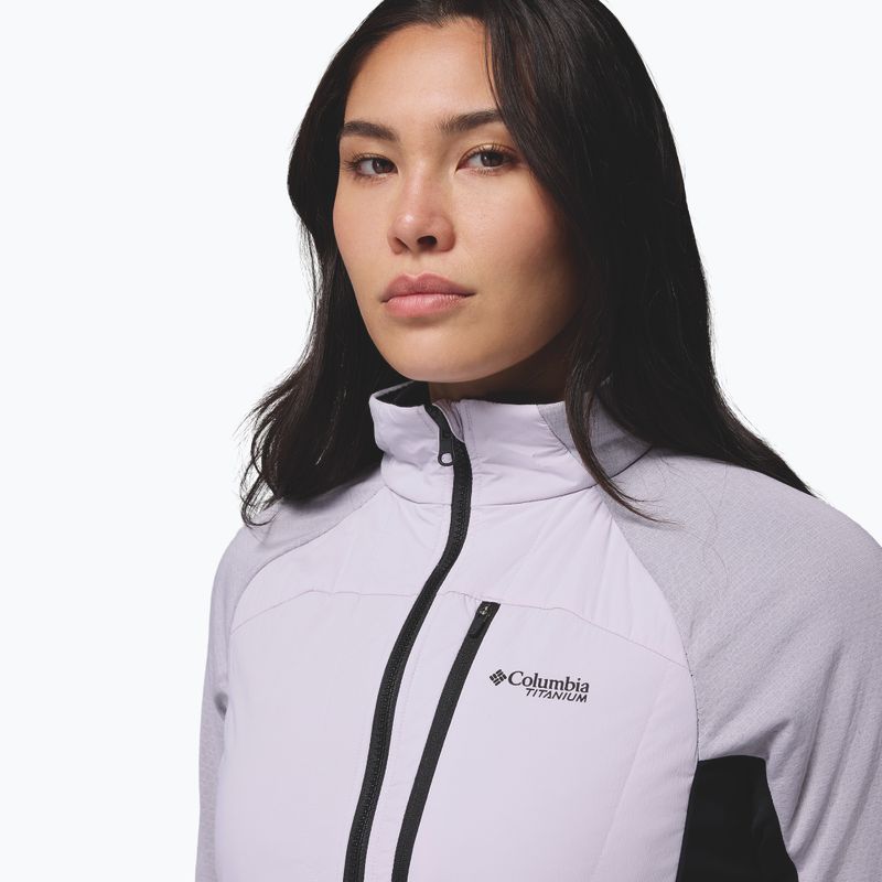 Moteriška hibridinė striukė Columbia Arctic Crest Hybrid Full Zip lavender pearl/black 7