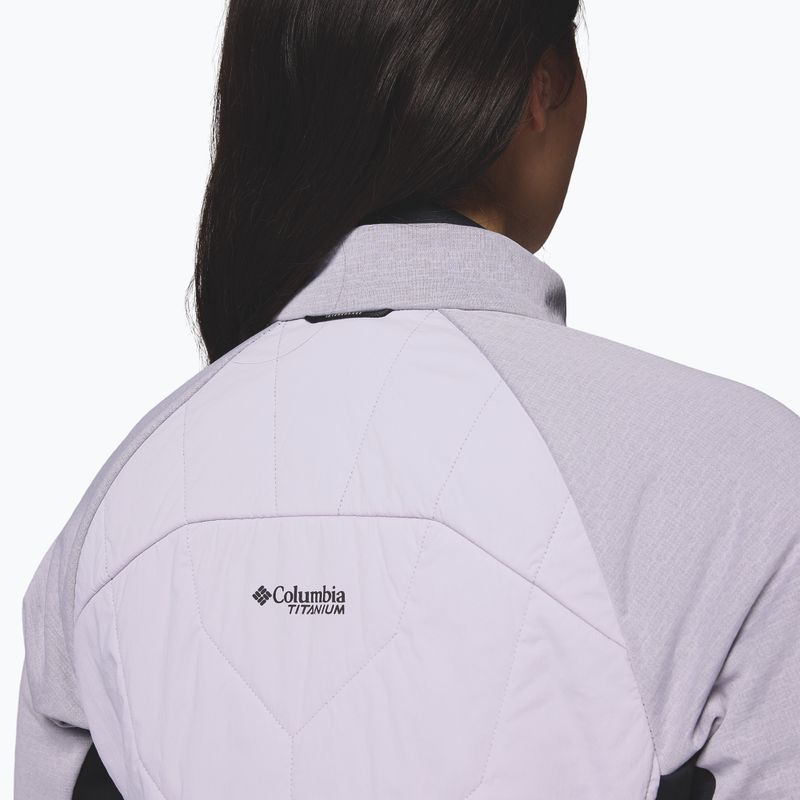 Moteriška hibridinė striukė Columbia Arctic Crest Hybrid Full Zip lavender pearl/black 8