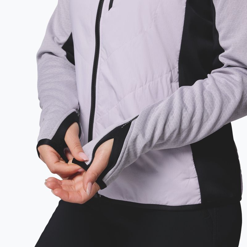 Moteriška hibridinė striukė Columbia Arctic Crest Hybrid Full Zip lavender pearl/black 9