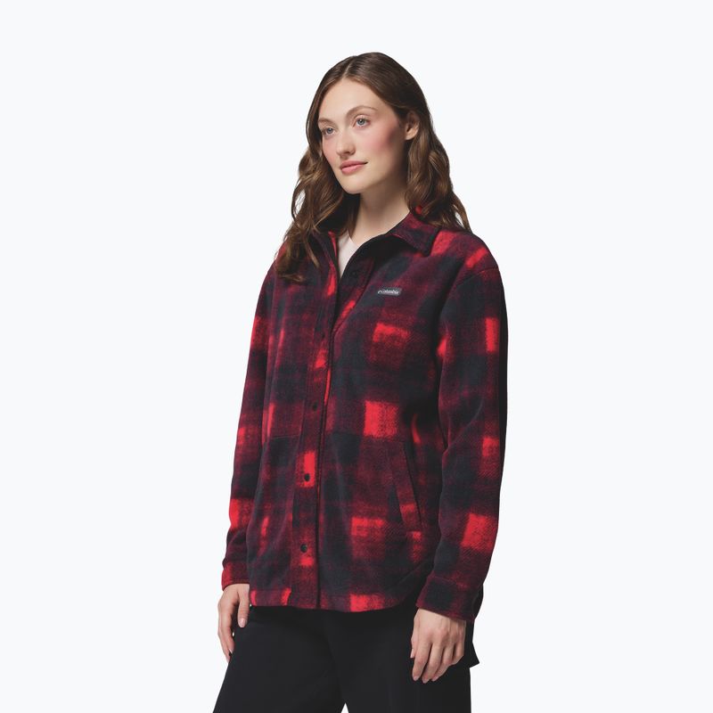 Moteriški marškiniai Columbia Benton Springs mountain red ombre tonal 5