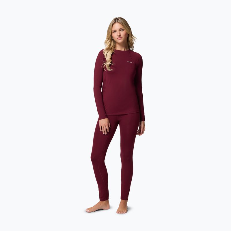 Moteriški termoaktyvūs marškinėliai Columbia Midweight Stretch rich wine 2